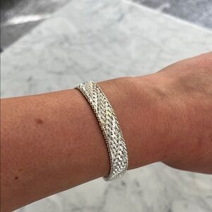 Vintage 80s Sterling Silver Bracelet